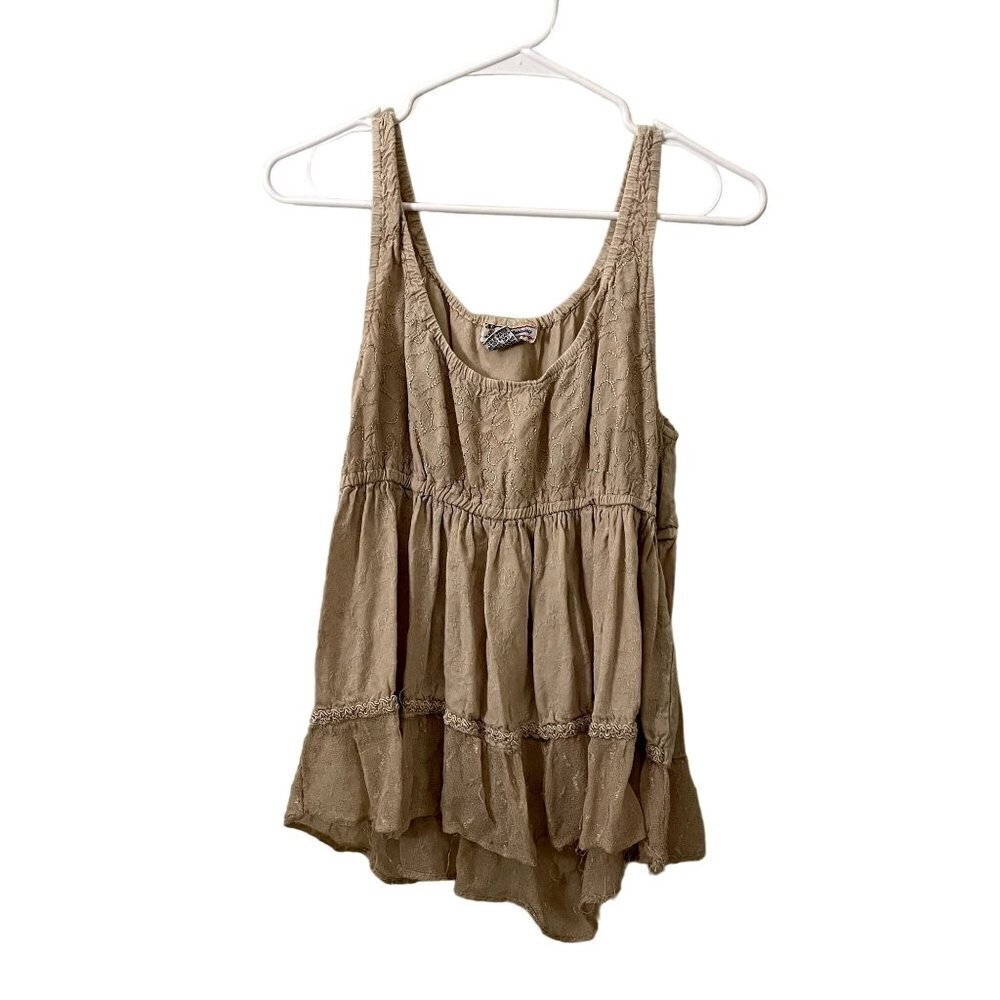 Just Cruising rayon lightweight sleeveless summer flowy top indian casual top